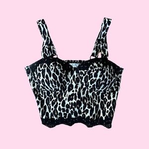 Cheetah Print Crop Top